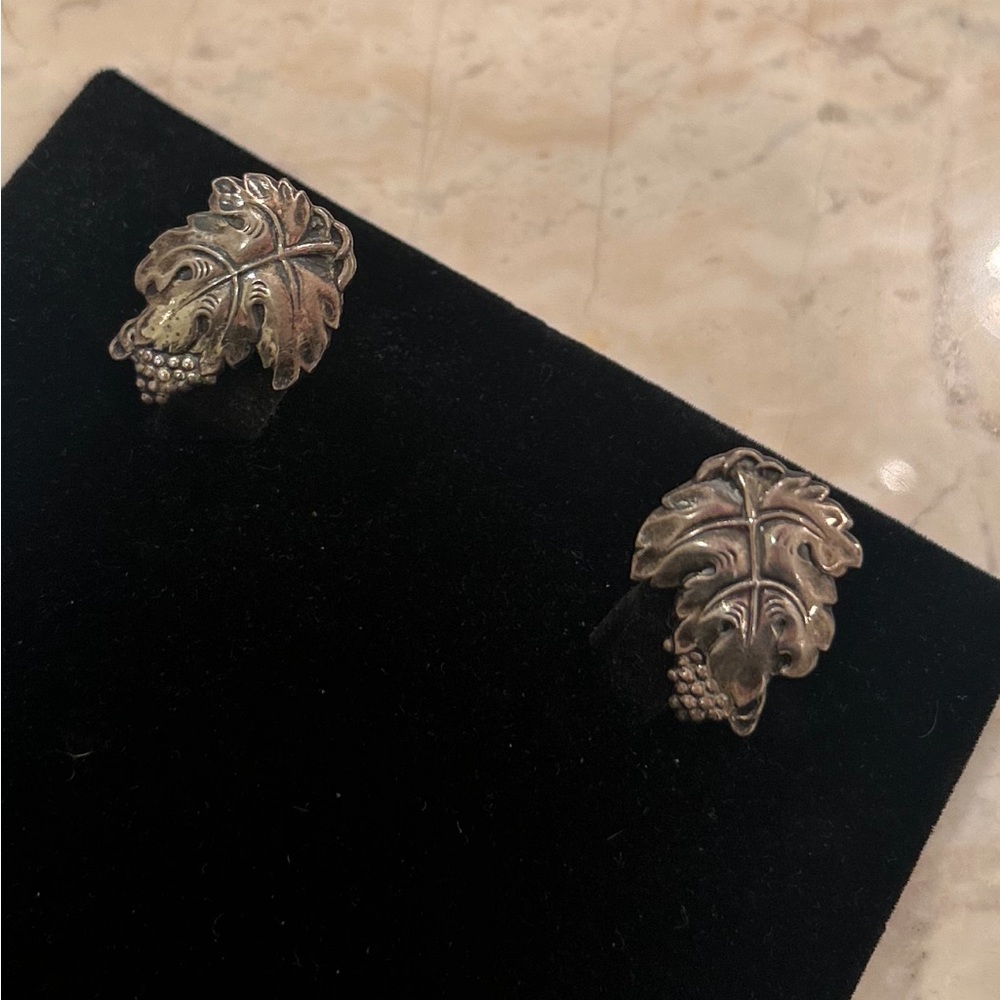 Vintage/Antique Sterling Silver Screw Back Earrings